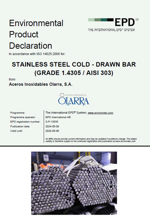 EPD – Barra estirada en frío_Cold Drawn_303